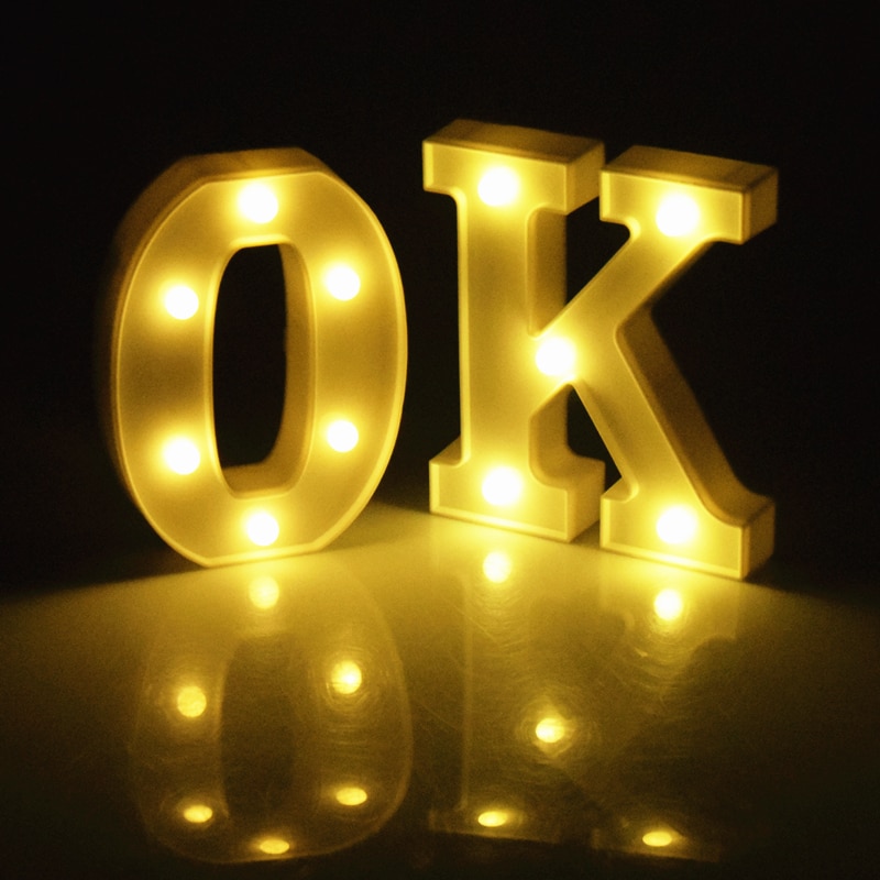 Luminous Plastic LED Letter Lights