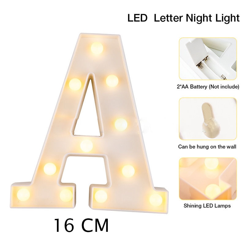 Luminous Plastic LED Letter Lights