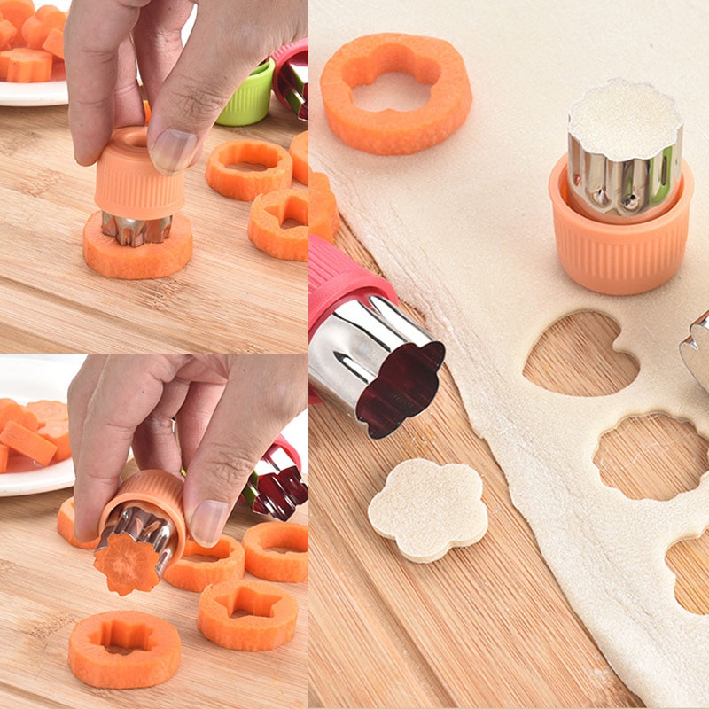 Vegetable Shape Cutters Set (3 Pcs)