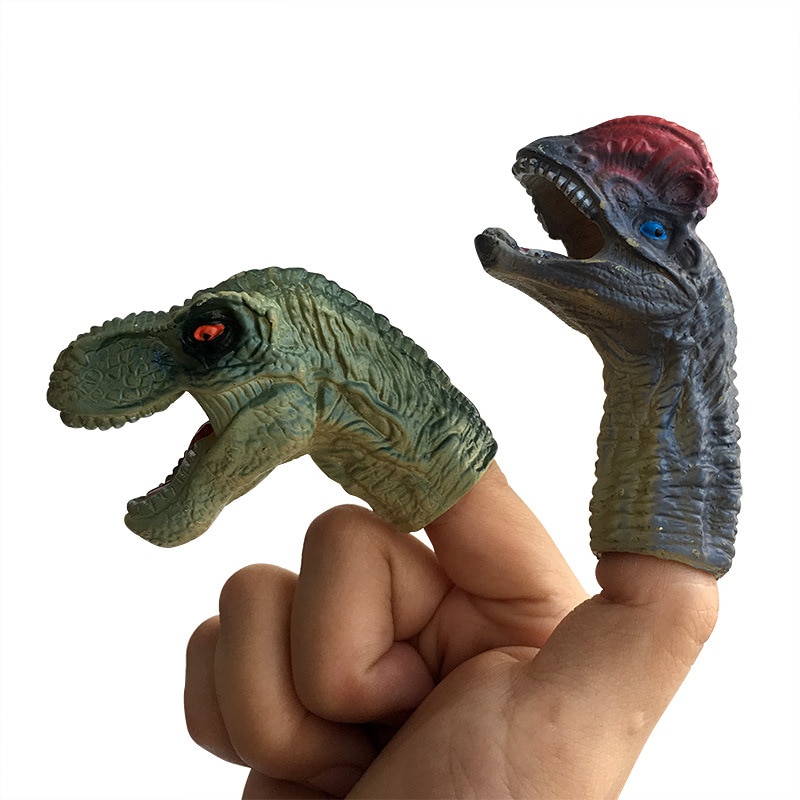 Dinosaur Finger Puppets Plastic Toys (5pcs)