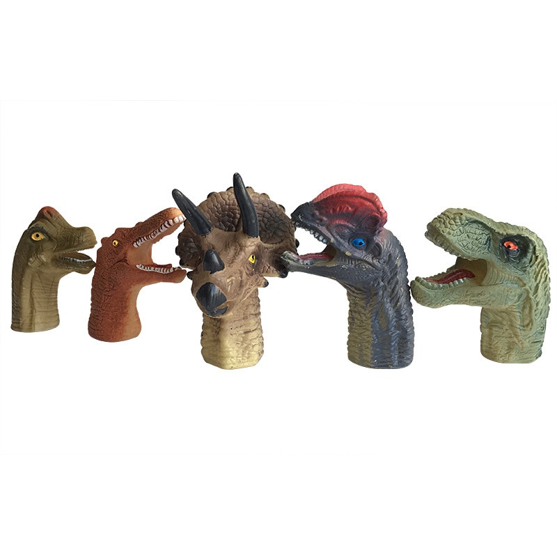 Dinosaur Finger Puppets Plastic Toys (5pcs)