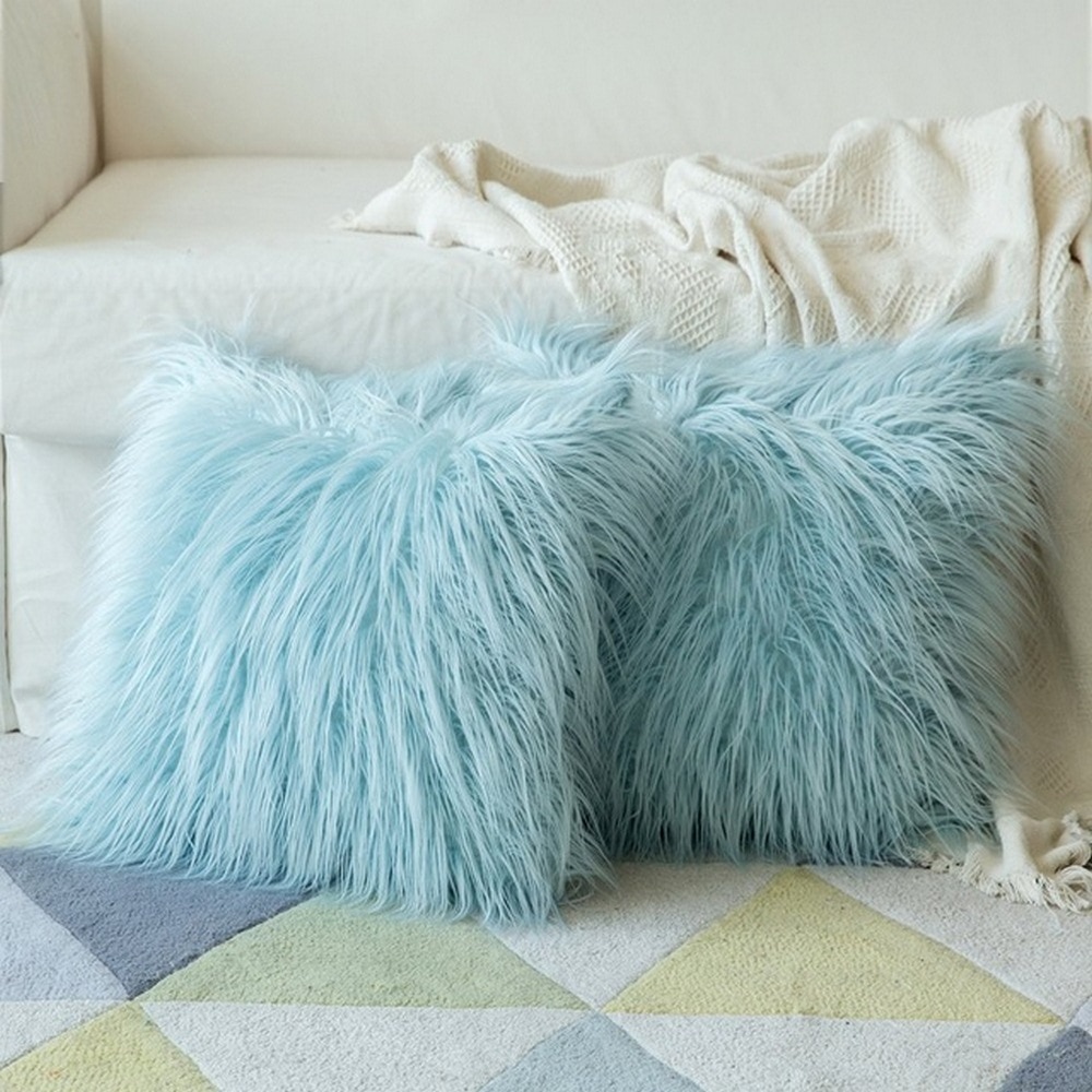 Fluffy Pillow Case Plush Cover