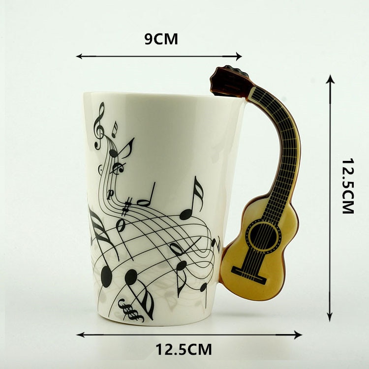 Guitar Mug 400ml Ceramic Mug