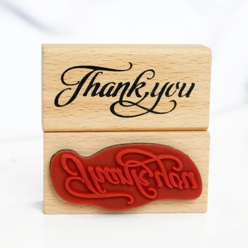 Thank You Stamp Wooden Stamp