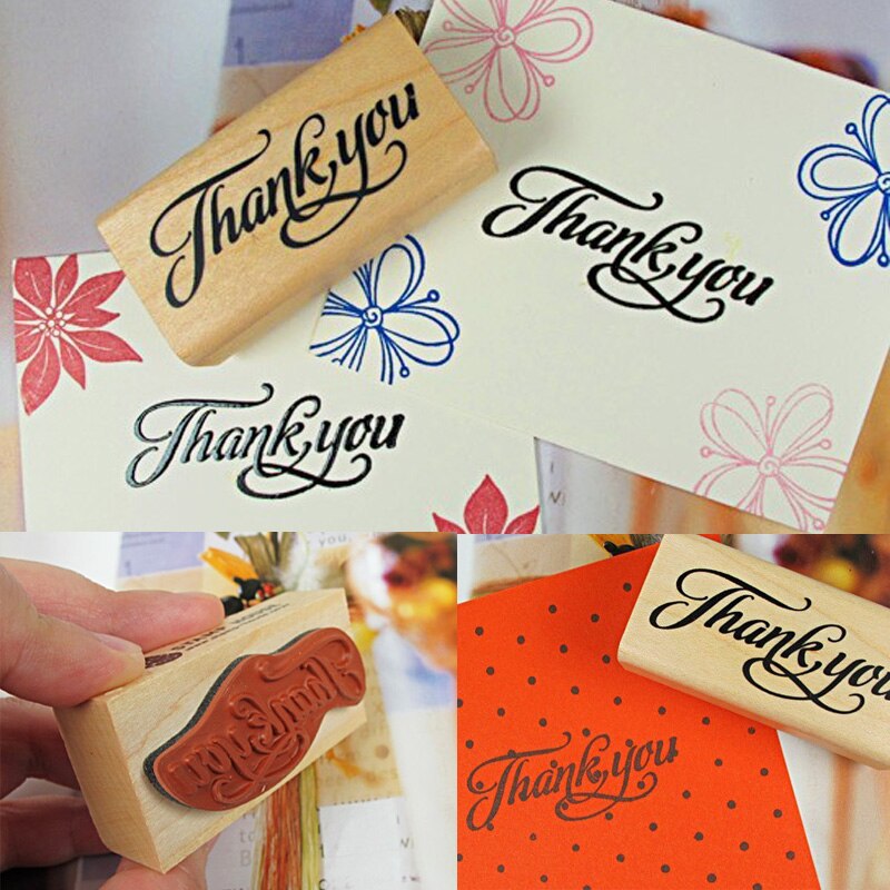 Thank You Stamp Wooden Stamp