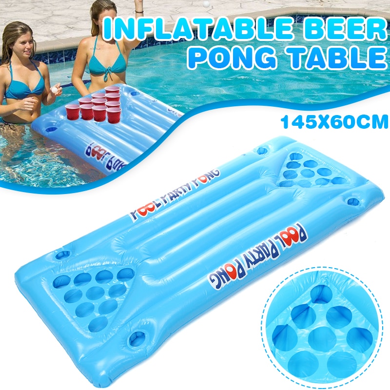 Pool Beer Pong Table Inflatable Floatie