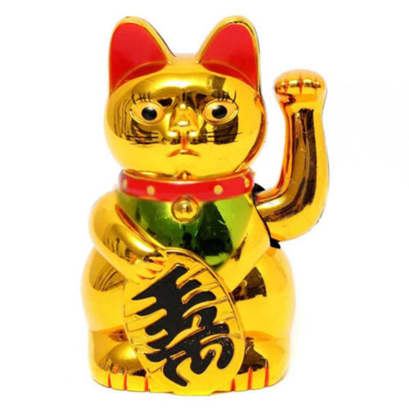 Chinese Lucky Cat Gold Waving Cat