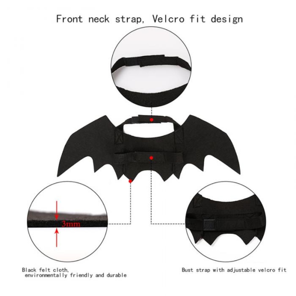 Cat Bat Wings Pet Costume