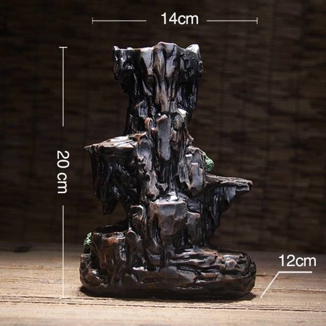 Incense Smoke Waterfall Burner with Cones