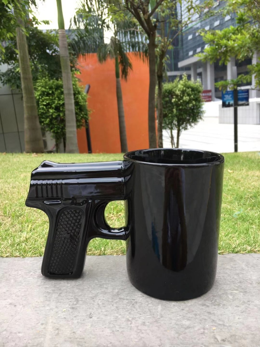 Gun Cup Ceramic Collectible Mug