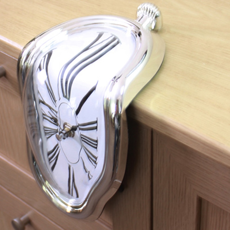 Melting Clock Dali-Inspired Distorted Clock