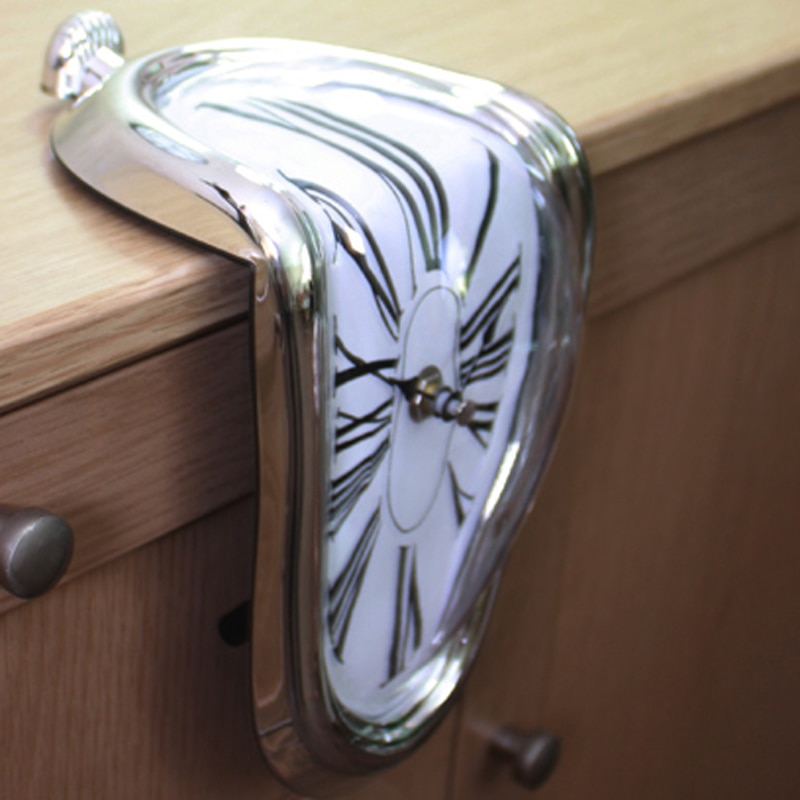 Melting Clock Dali-Inspired Distorted Clock