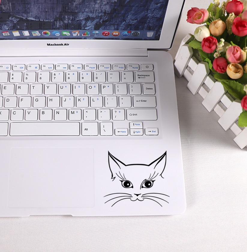 Cute Cat Laptop Sticker Design