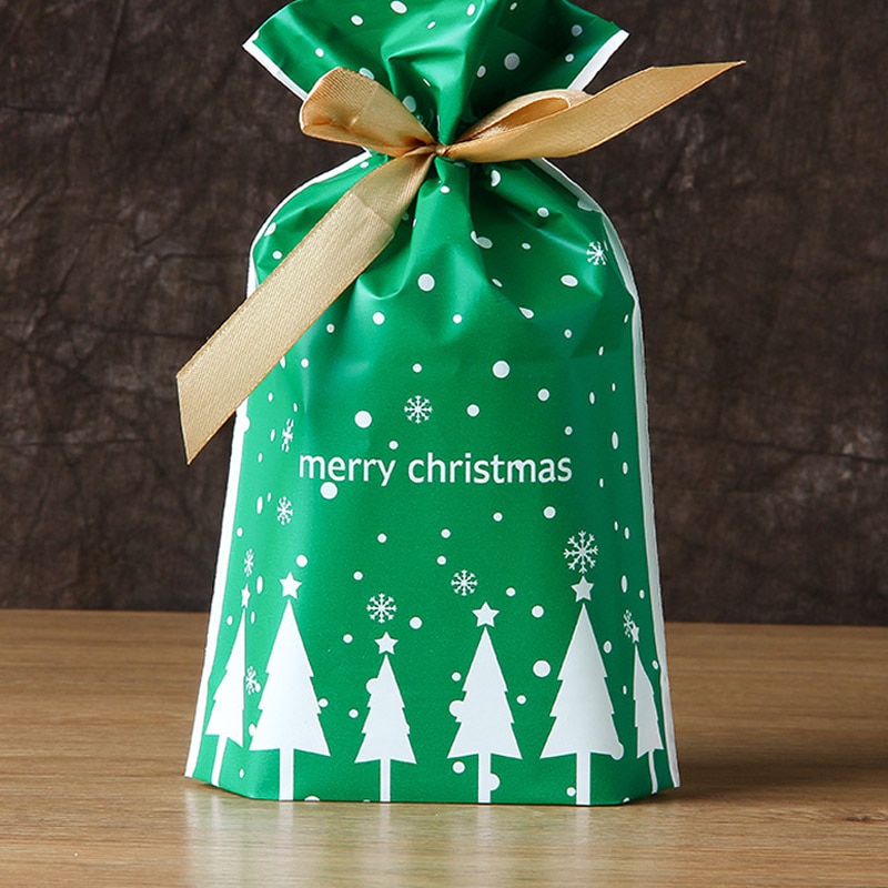 Christmas Goodie Bags with Ribbon