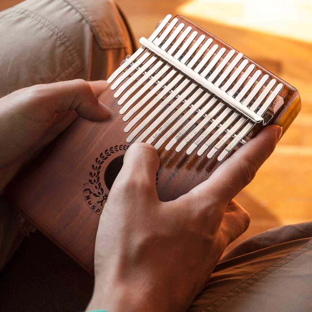 Electric Kalimba Wood Thumb Piano