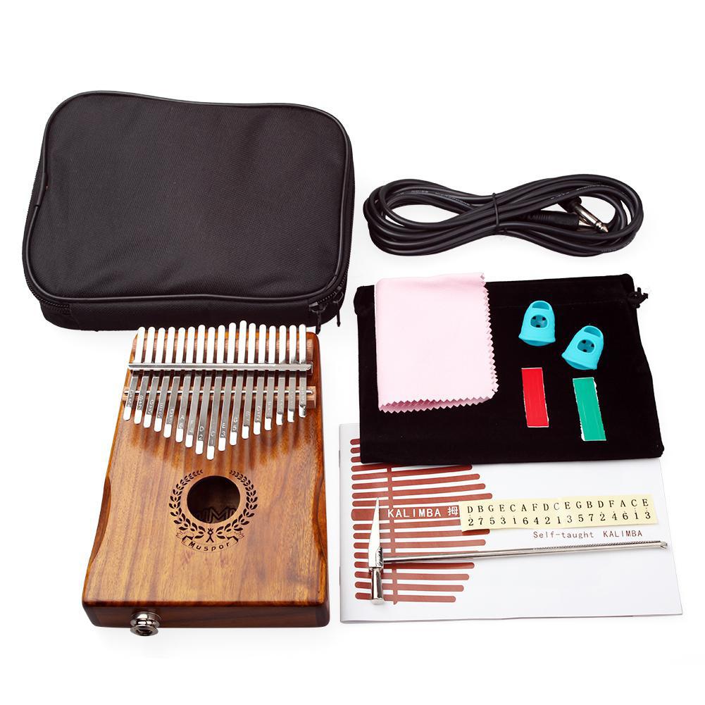 Electric Kalimba Wood Thumb Piano