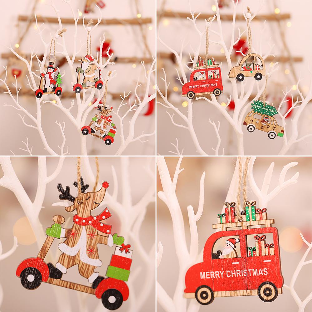 Hanging Wooden Christmas Decorations