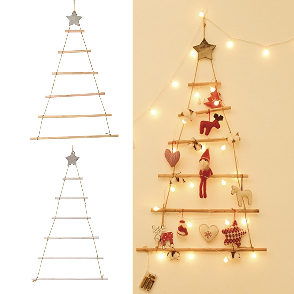 Wall Hanging Christmas Tree Wooden Decor