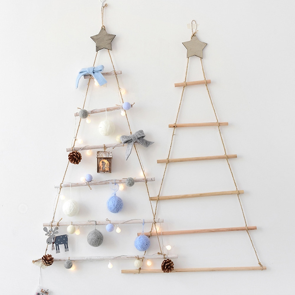 Wall Hanging Christmas Tree Wooden Decor