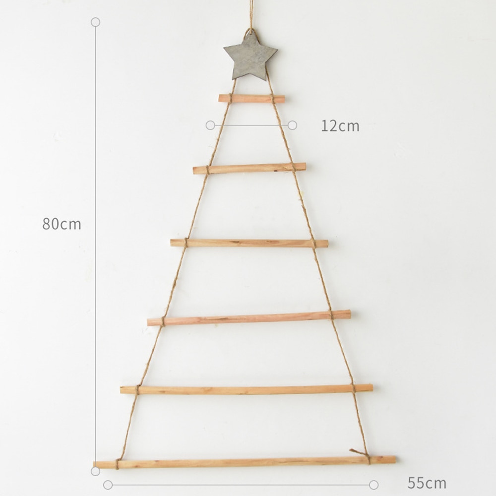 Wall Hanging Christmas Tree Wooden Decor