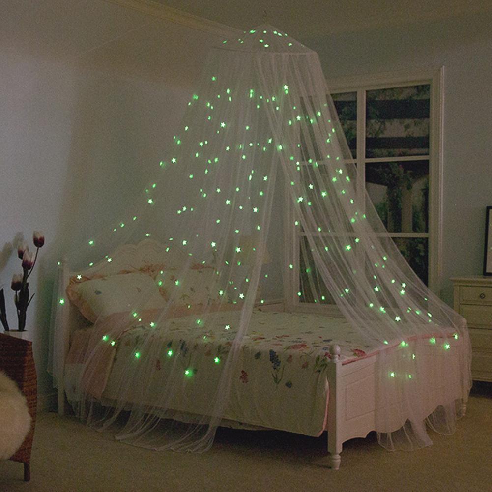 Bed Canopy with Luminous Stars