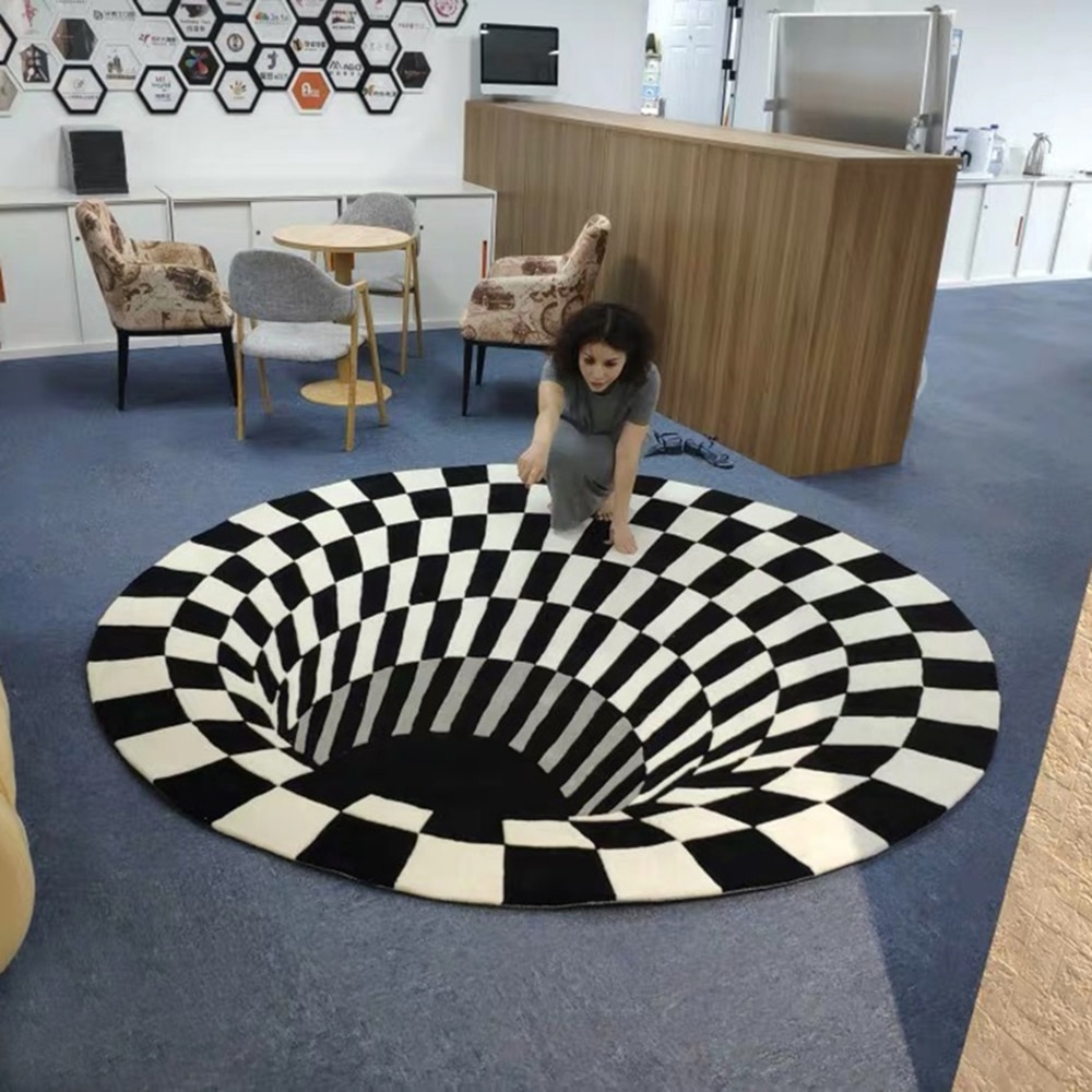 Illusion Rug Round 3D Carpet