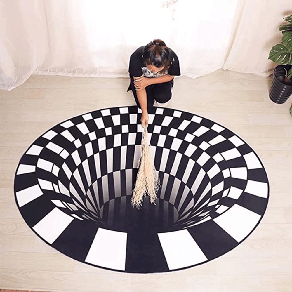 Illusion Rug Round 3D Carpet