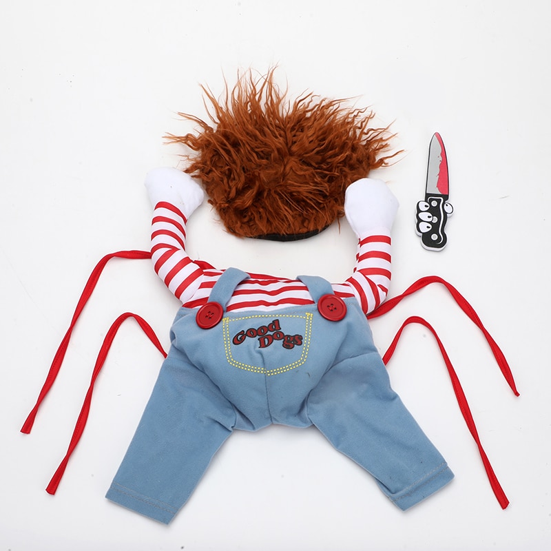 Chucky Dog Costume with Wig