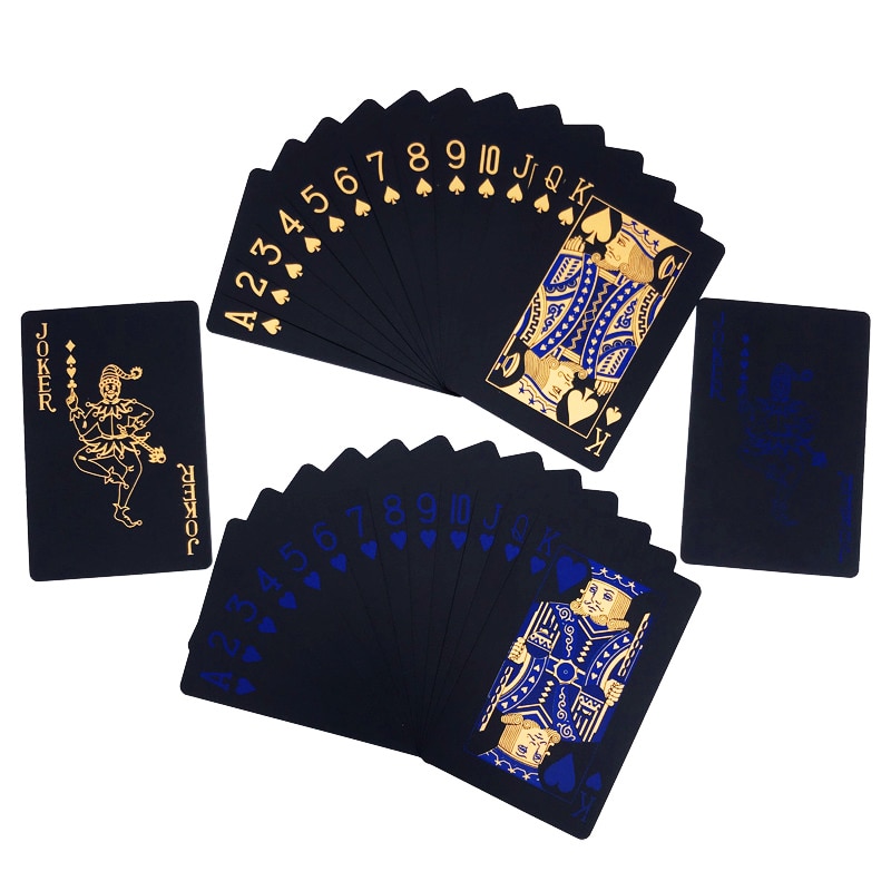 Waterproof Playing Cards Black Poker Cards