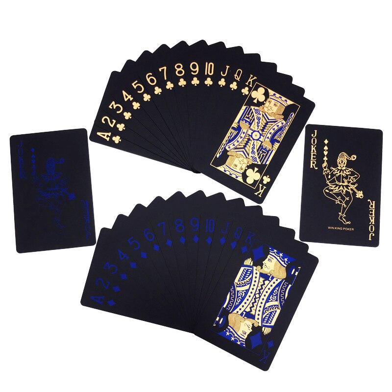 Waterproof Playing Cards Black Poker Cards