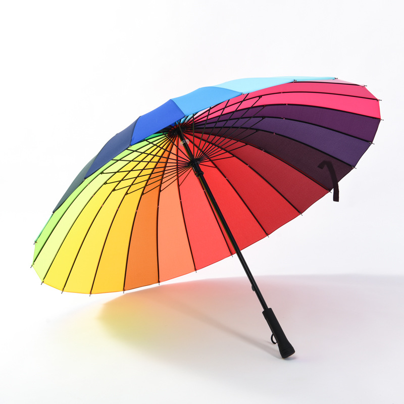 Rainbow Umbrella Long-Handle Umbrella 