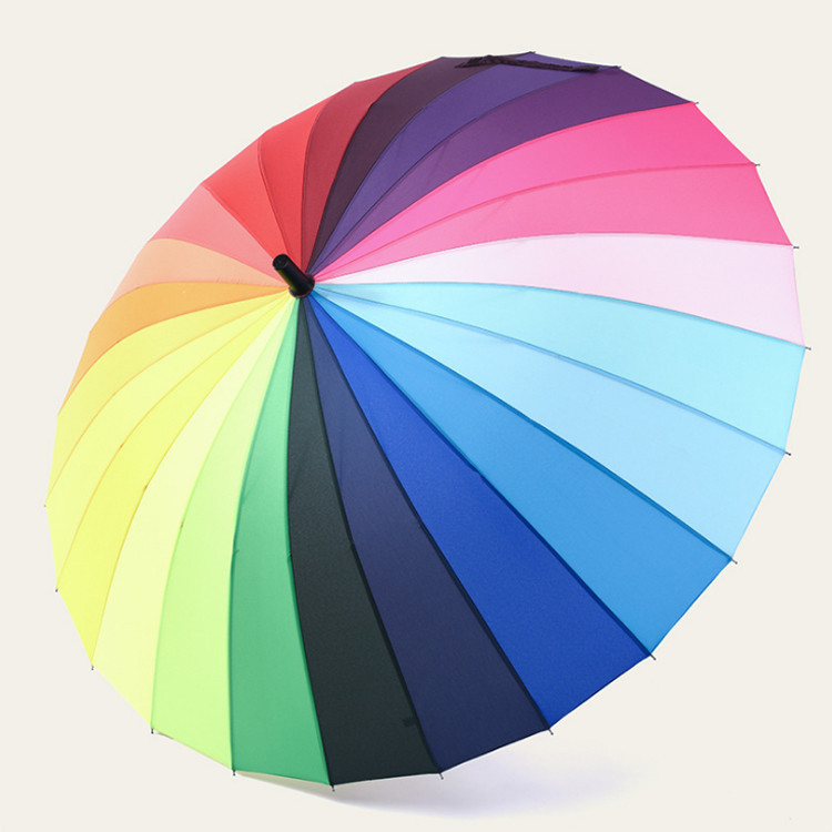 Rainbow Umbrella Long-Handle Umbrella 