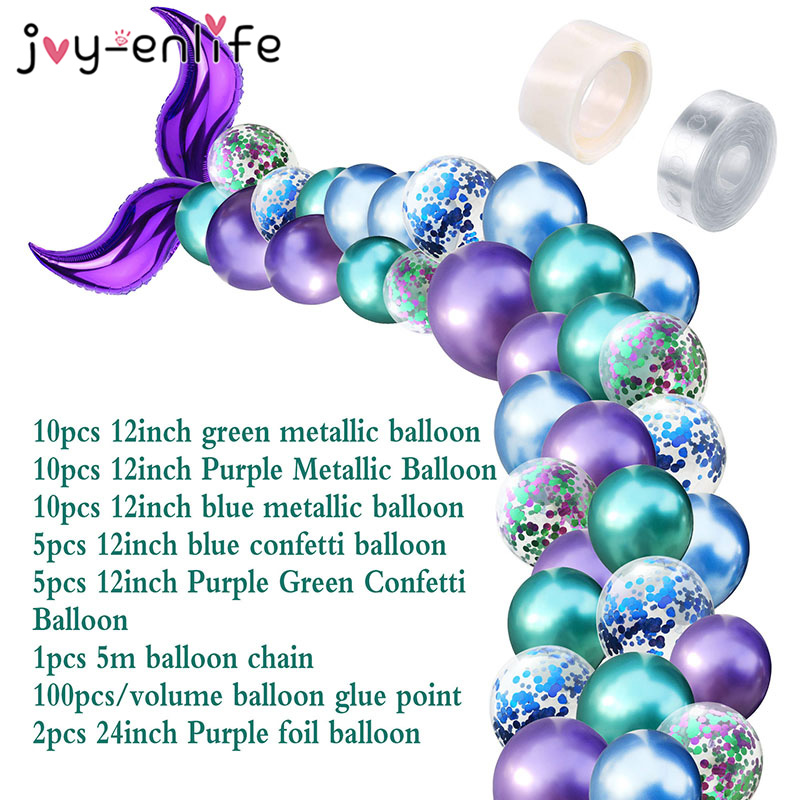 Mermaid Tail Balloon Party Décor (44pcs)