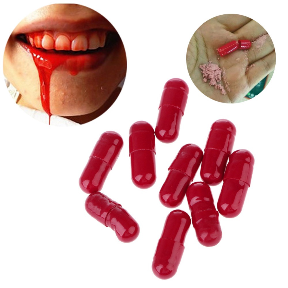 Fake Blood Capsules 3PCs Visual Effect Prop