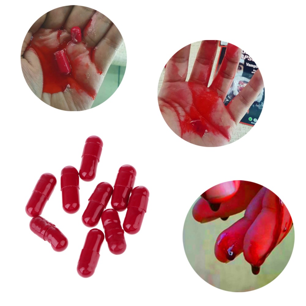 Fake Blood Capsules 3PCs Visual Effect Prop