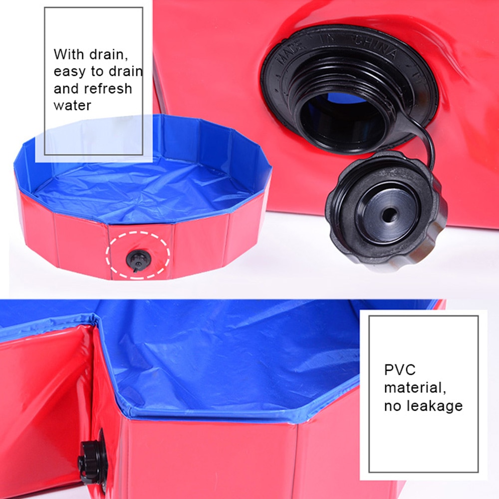 Plastic Dog Pool Collapsible Bath Tub