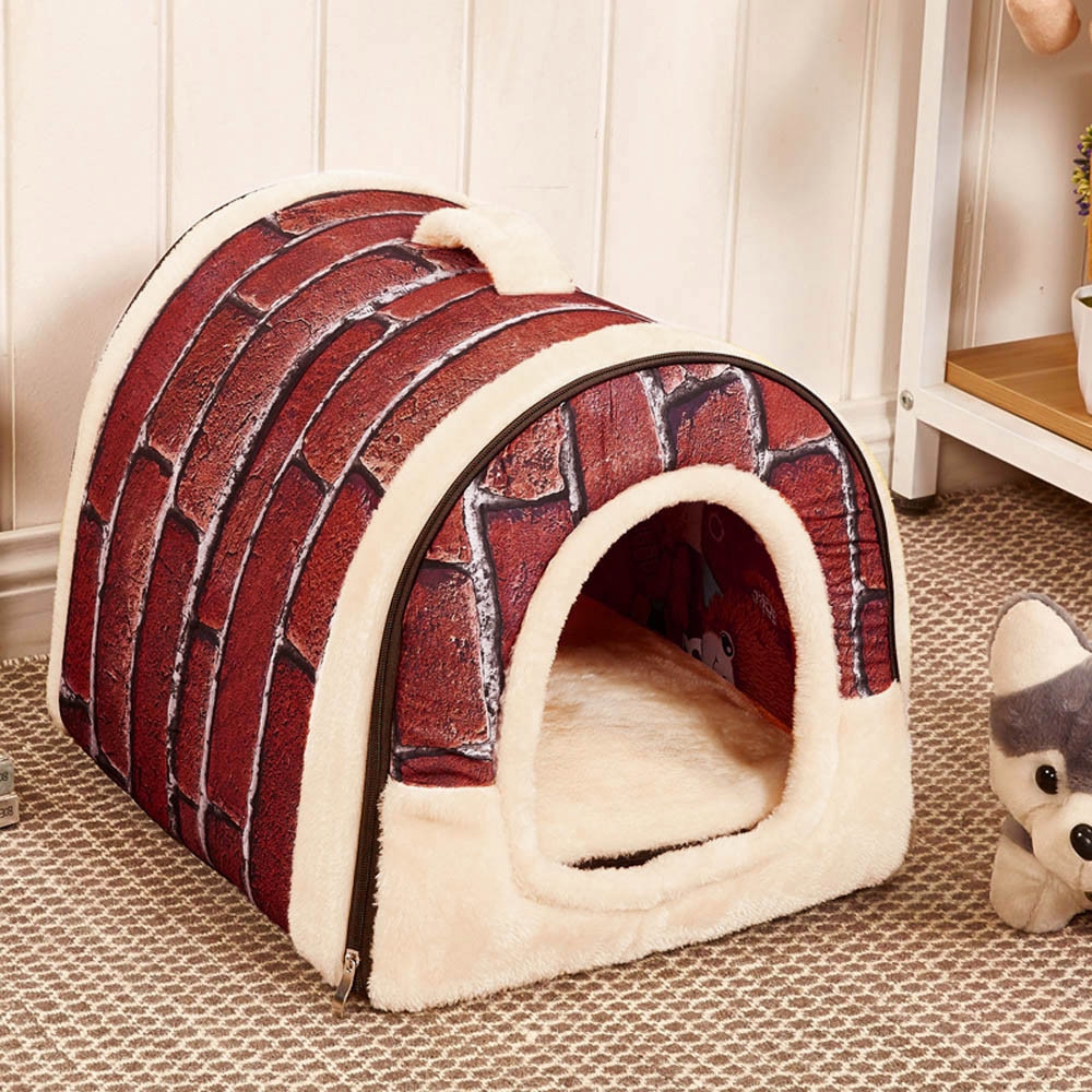 Dog Igloo Bed Soft Washable Pet House