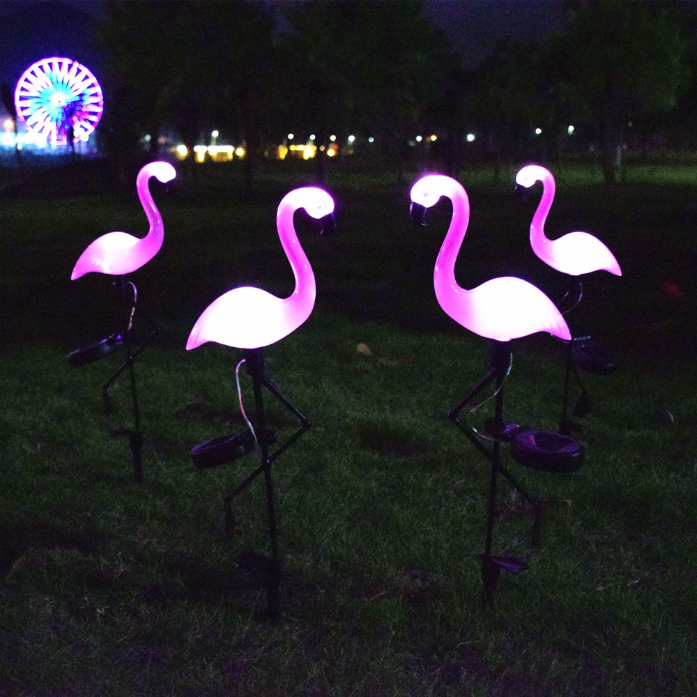 Flamingo Solar Light Waterproof Yard Decoration