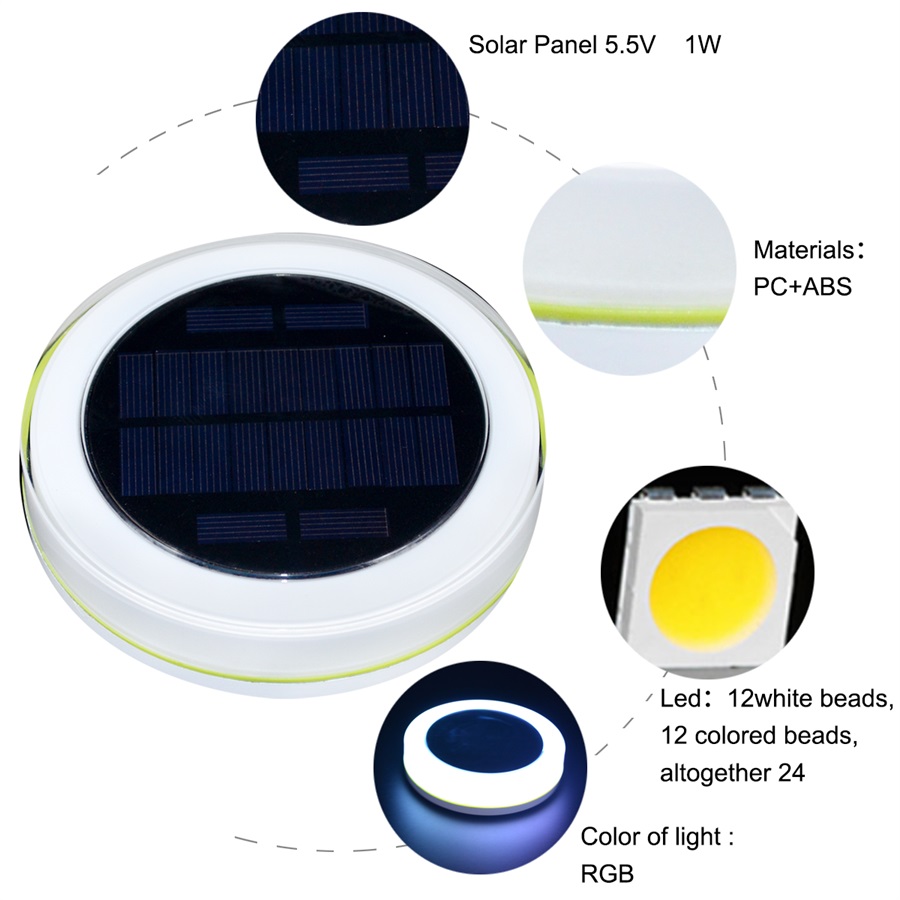 Floating Solar Pool Light with Remote Control