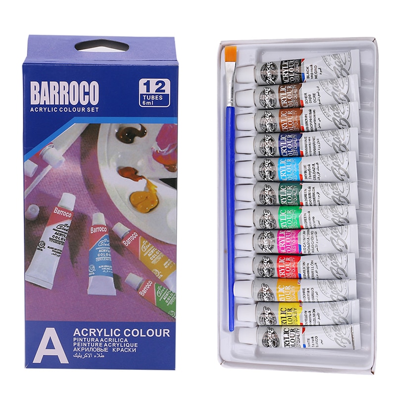 Acrylic Paint Set Art Painting (12 Colors)