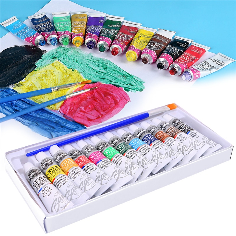 Acrylic Paint Set Art Painting (12 Colors)