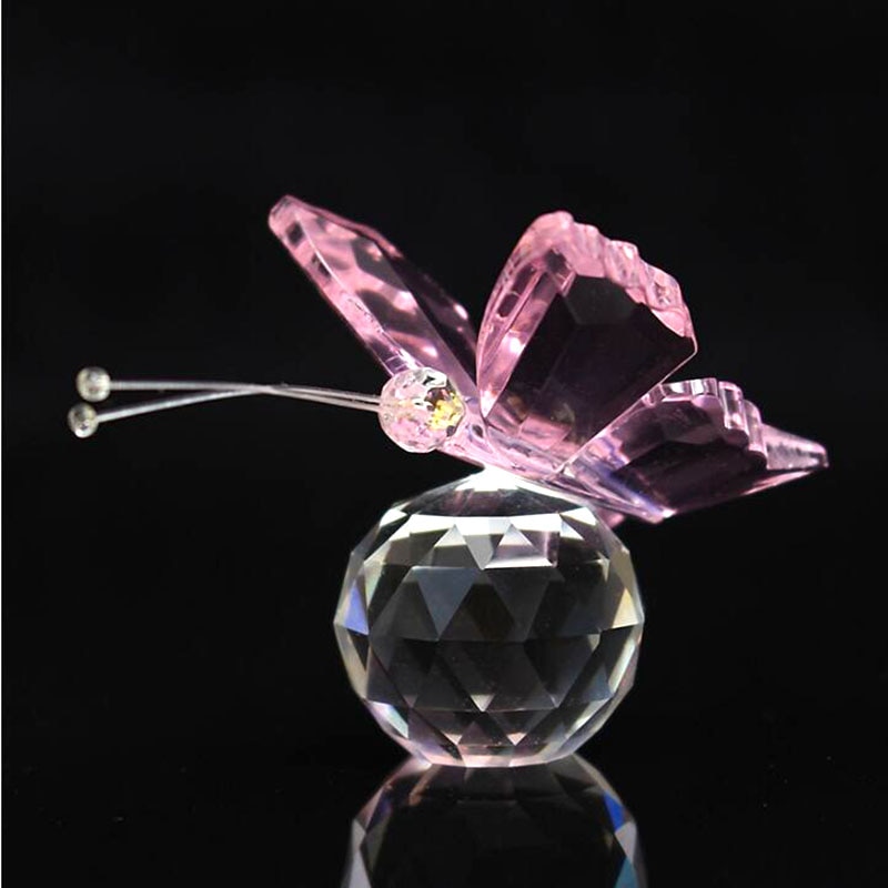 Glass Butterfly Paperweight