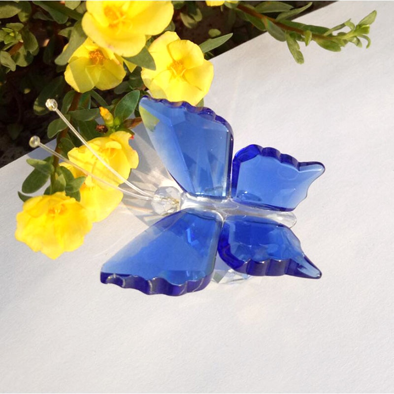 Glass Butterfly Paperweight