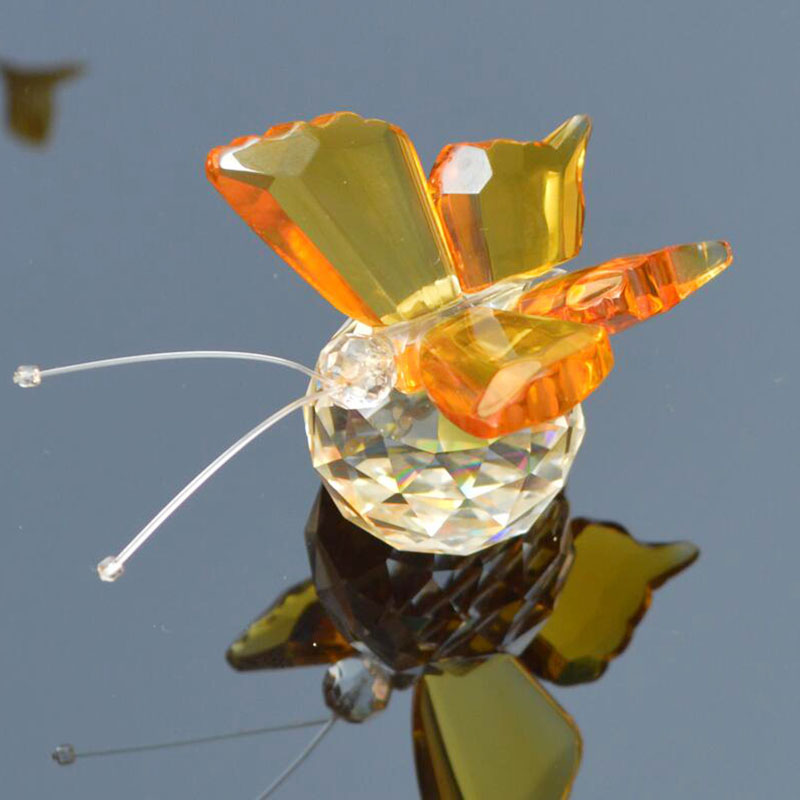 Glass Butterfly Paperweight