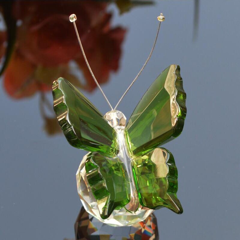 Glass Butterfly Paperweight