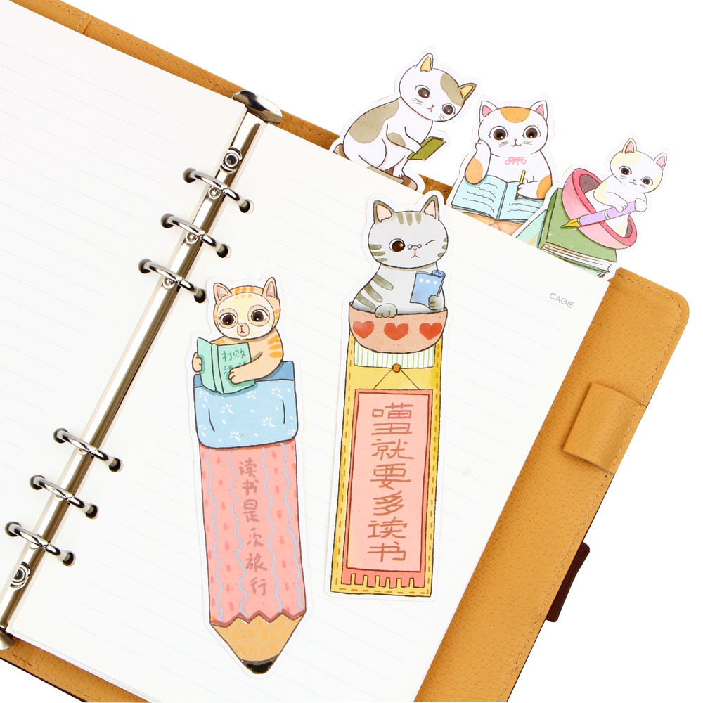 Cat Bookmarks Cute Animal Bookmarks (30pcs)