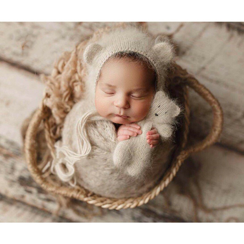 Hand Woven Basket Photography Prop