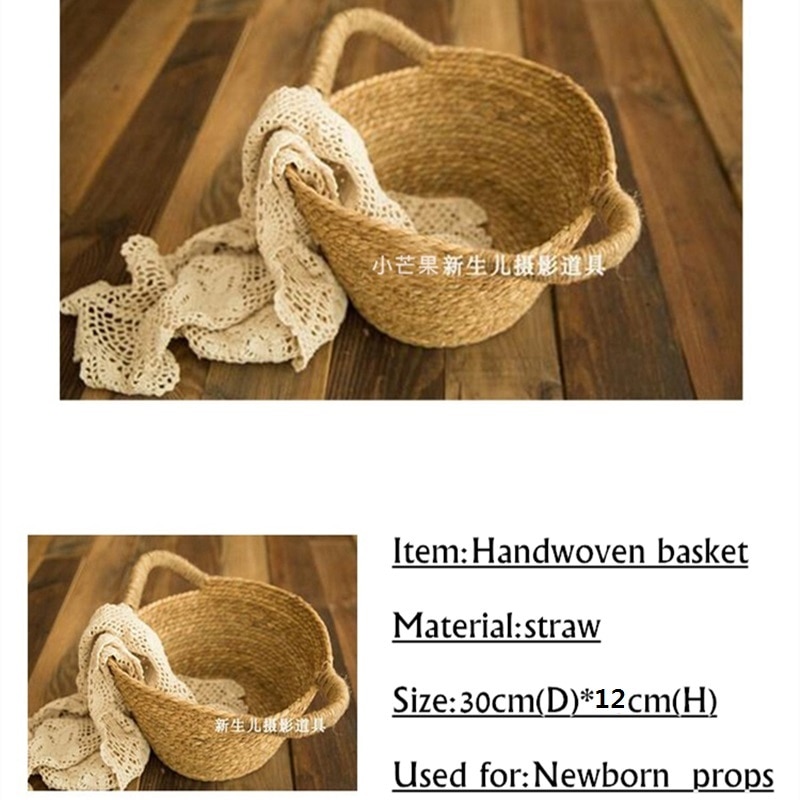 Hand Woven Basket Photography Prop