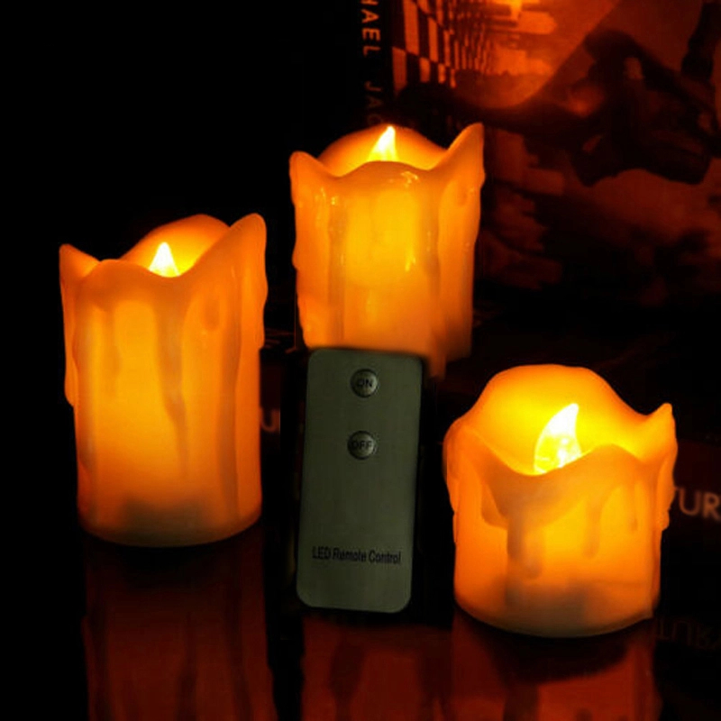 Flameless Candles with Remote (3pcs)