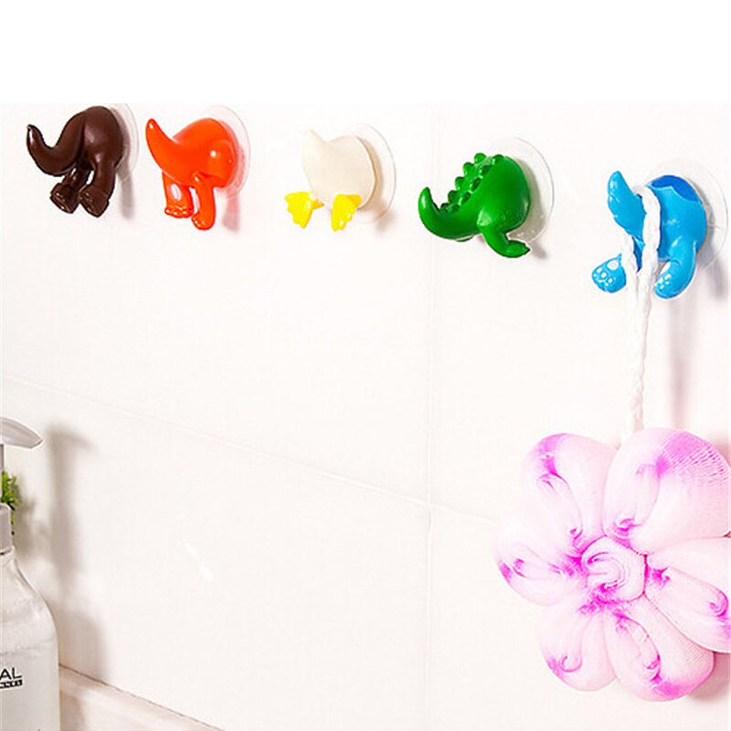 Suction Hooks Animal Tail Design (6pcs)